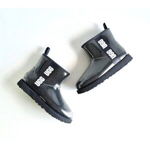 UGG Women's Classic Clear Mini Boots Black Sz 9 40 Waterproof
